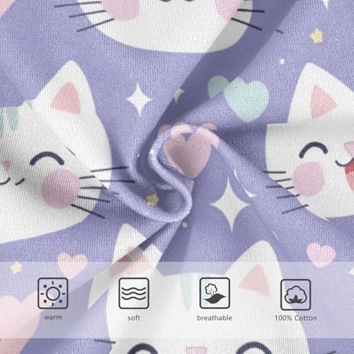 Wusikd Cute Cats Boys' Underwear Cotton Hearts Boys Briefs Soft Toddler Underwear 2T3