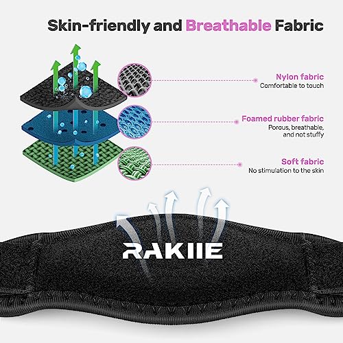 Image of Rakiie Elbow Brace for Tendonitis, Adjustable Golf and Tennis Elbow Relief for Men and Women (2, Rose)