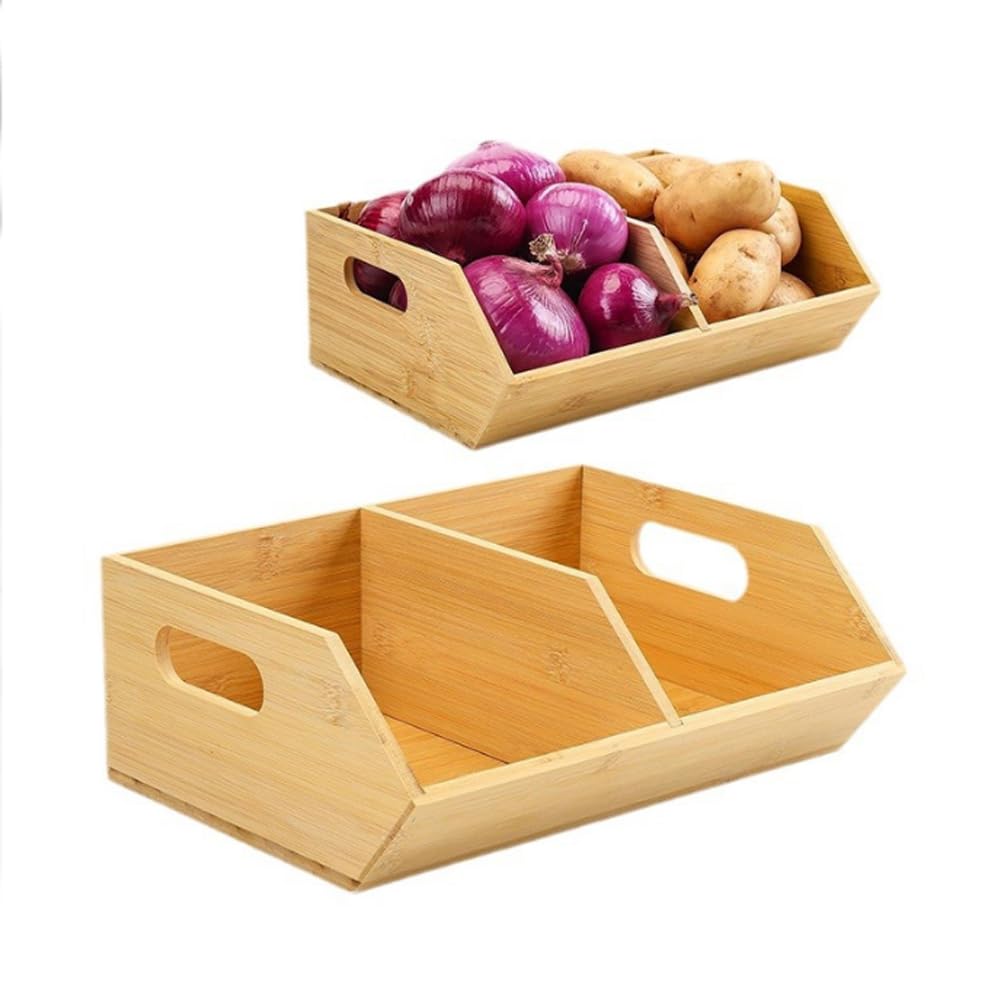 Gewürzbox und Aufbewahrungsregal aus Bambusholz, elegante Küche, 35 x 10 x 30 cm, perfekt für Gewürze, Gewürze und Küchenutensilien