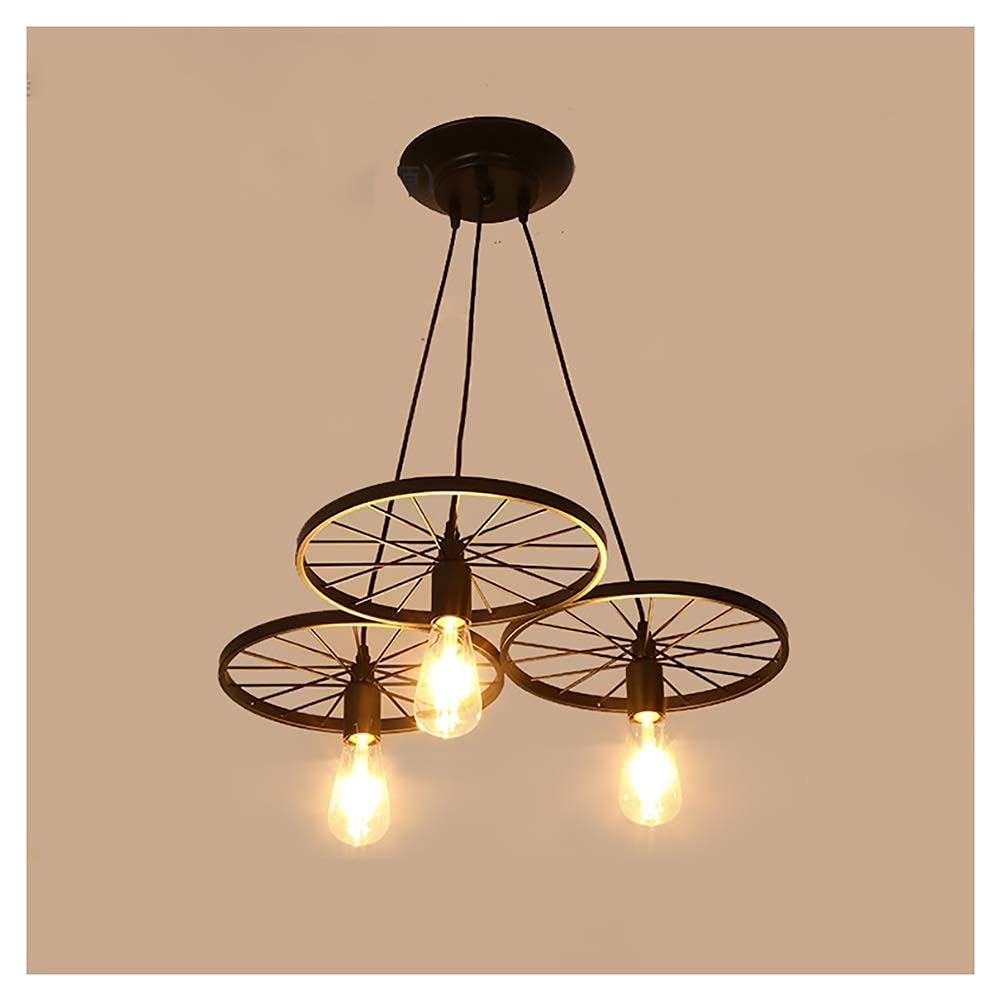 KXEcoLife Ceiling Lights Chandeliers Vintage Light，Ceiling Lighting， Hemp Rope Chandelier, Hand-Woven Creative, Anti-Rust and Durable, Firm Stable，for Dining Room, Kitchen,#1 Interesting
