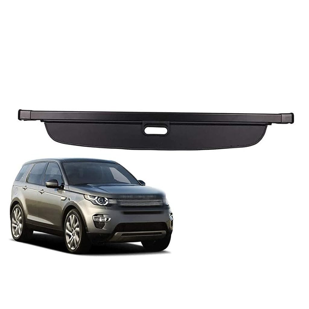 FLYUFO pour Discovery Sport 2015-2023 Car Arrière Rétractable Coffre Étagères,Housse Colis Cargo Coque Couvre-Bagage Coffre Porte-Bagages Rideau ArrièRe Bouclier SéCurité Colis éTagèRe Accessoires