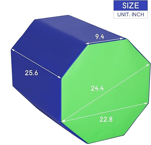 Miniatura 7 de Esterilla octágono para gimnasia de 24.4 x 25.6 pulgadas, equipo de gimnasia para gimnasia, gimnasio, fitness, hogar
