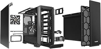 be quiet! BG026 Silent Base 601 with window Computer Cases - Black