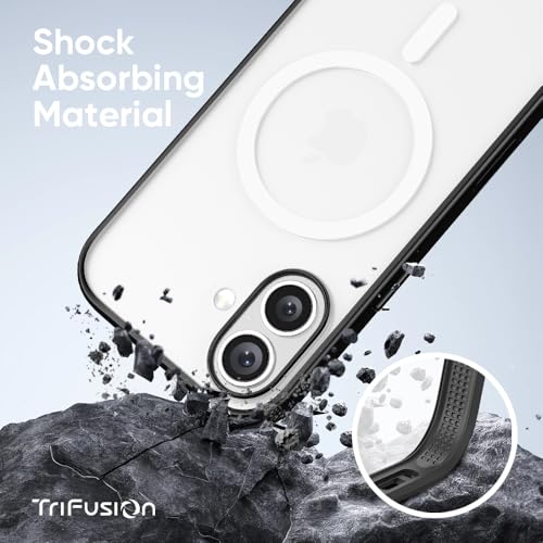 FLOLAB Surtect Tri-Fusion Magnetic for iPhone 17 Case Protective Slim Design Magsafe Compatible Military Grade - Clear Matte Translucent by FLOLAB - Used condition - Image 2