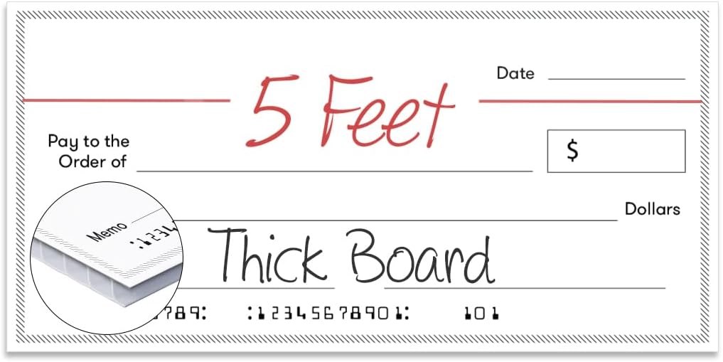 Amazon.com: Giant Fake Award Presentation Dry Erase Check - 16