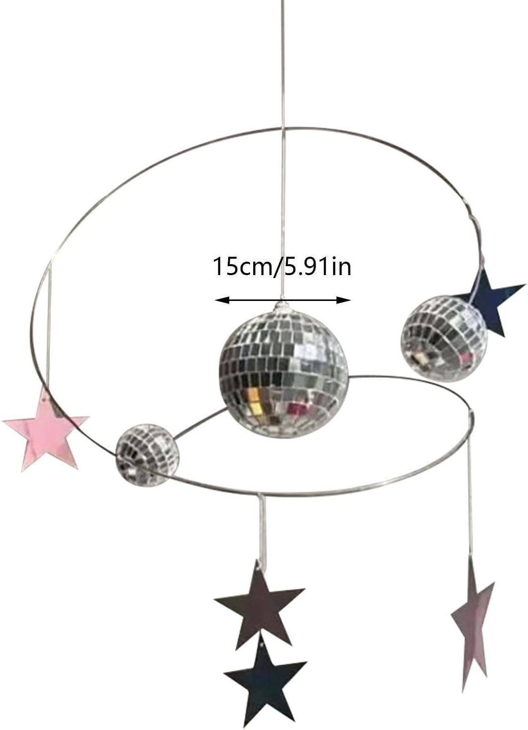 Mini Disco Ball, Hanging Sun Catcher, Sunlight Reflector, Handmade Accent image 2