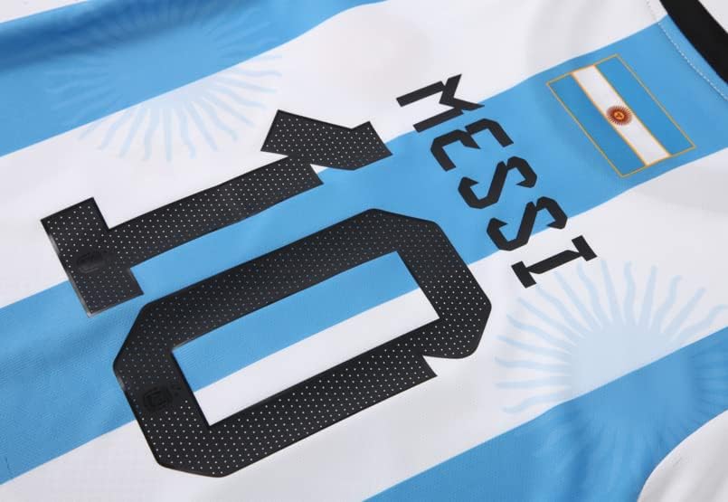 Miniatura 7 de Argentina Champions No.10 Sports Soccer Football Boys Kids Youth Jersey Shirt Kit Set