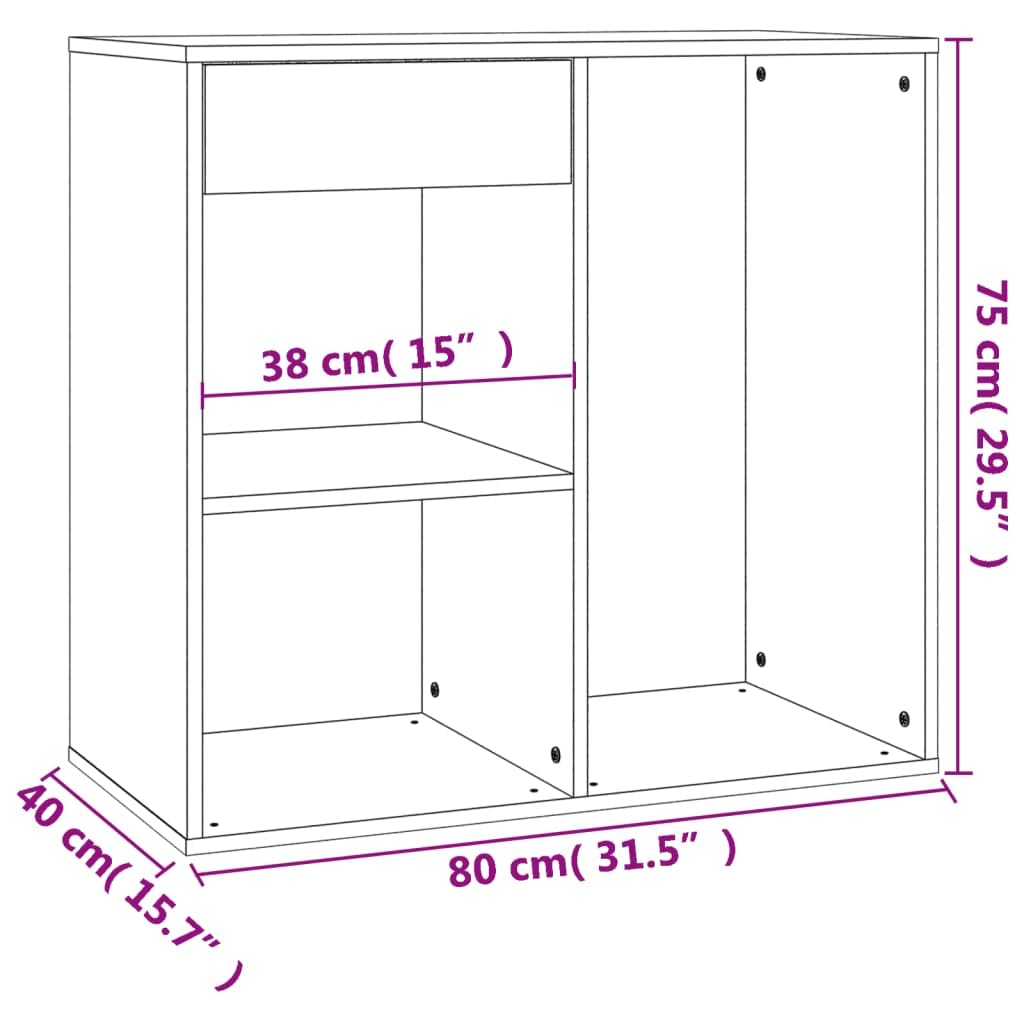 LED-Schminktisch mit Schrank Betongrau Holzwerkstoff 60x40x140 cm Frisiertisch Kosmetiktisch mit Spiegelkommode und Stauraum für Make-up und Kosmetik im Schlafzimmer oder Ankleidezimmer