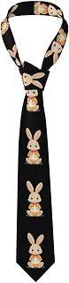 Men's Necktie WHJSHOP Leisurely little rabbi Pattern for Business, Daily, Work, Birthday, Wedding, Party, Banquet, Gift