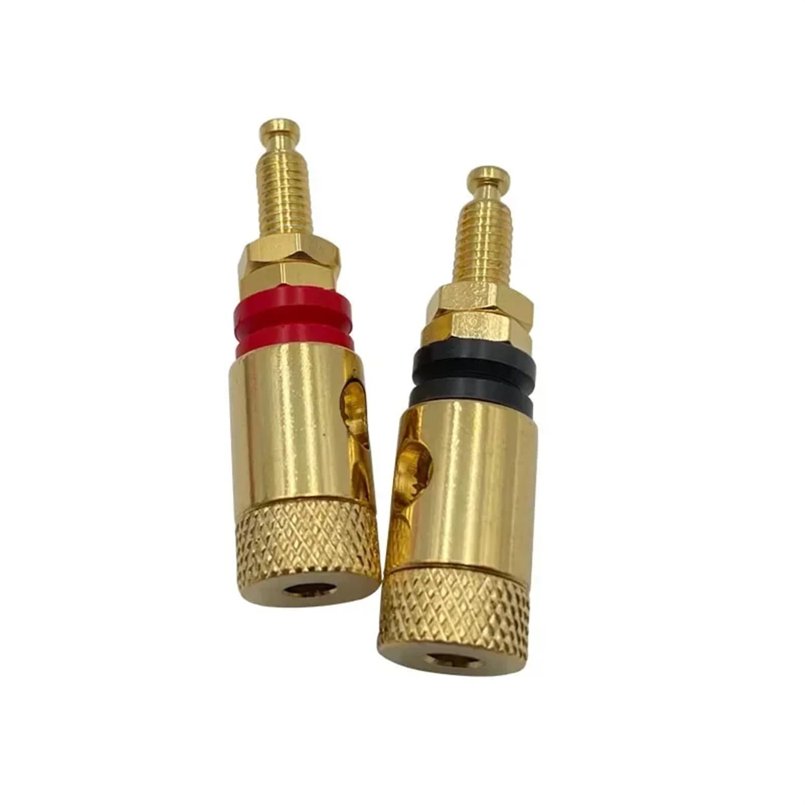 8 Uds. Conector Banana Chapado En Oro De Cobre De 4mm, Conector De Terminal De Altavoz De Audio, Amplificador De Poste De Encuadernación - AliExprs