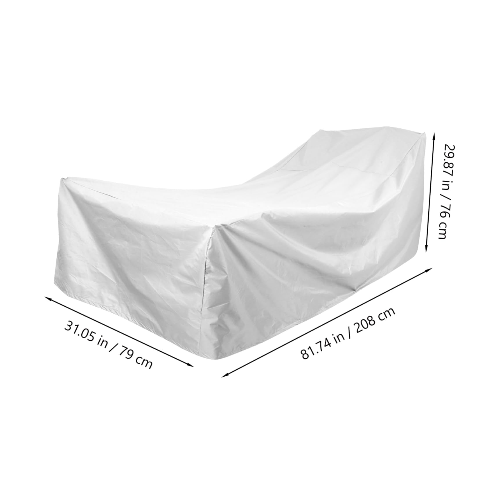 TOYANDONA Oxford Cloth Recliner Cover Lounger Protector for Outdoor Patio Chairs and Washable Slipcover for Sun Rain and