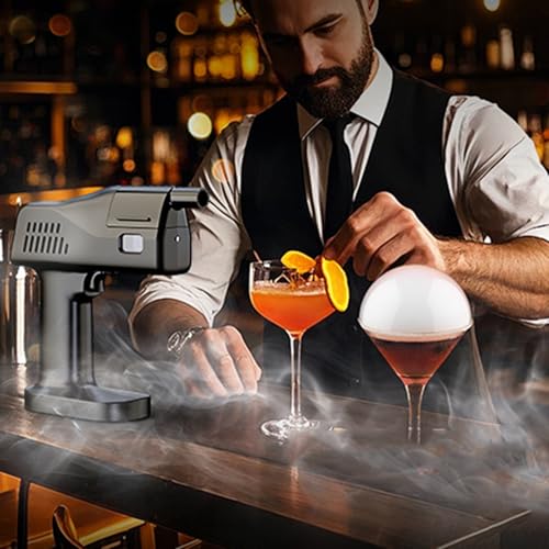 Miniatura 3 de Seihoae Eléctrico Ahumador Cocteles, Operación Con Una Sola Tecla, Portátil, Con Pantalla Color De 1.4 Pulgadas, Para Barman Y Chefs Occidentales, Restaurantes, Bares, Parties, Indoor Y Outdoor