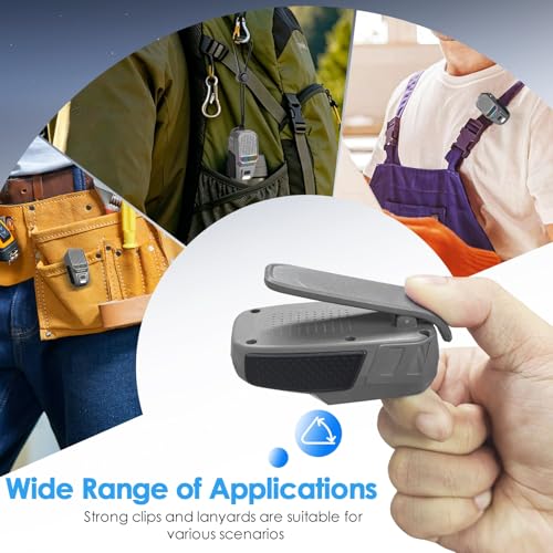 Image of Wearable Bluetooth Speaker, Clip-On Portable Speaker with Built-in Mics Hands-Free Music and Calls for Hiking /Biking, Small Speakerr with LED Light, 15H Battery Life Speakerr(Grey)-New