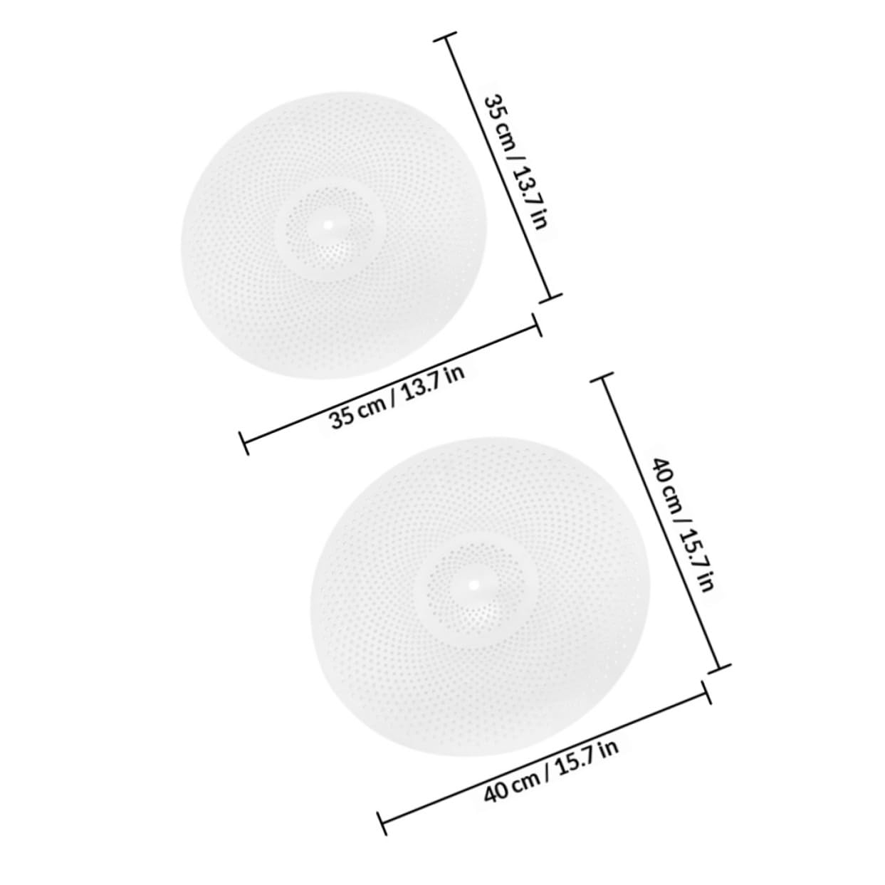 Piatti Batteria Silenziosi 2 Pezzi in Lega, Argento, Ricambio | 14/16 Pollici, Montaggio Semplice, Peso Ridotto, Set per Batteria Jazz