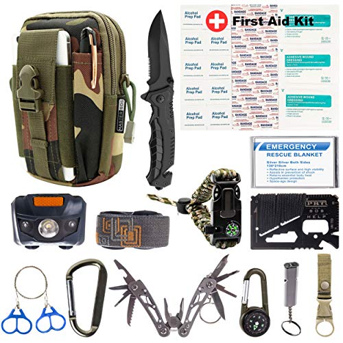 MASTER SOS Survival Emergency Kit, Jungle Camouflage