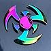 GRH Low Noise R118 Cuscinetto Spinner Giocattolo Arcobaleno Metallo Finger Spinner Punta delle Dita Gyro Agitarsi Decompressione Piccolo Giocattolo Giocattoli Adulti per Bambini