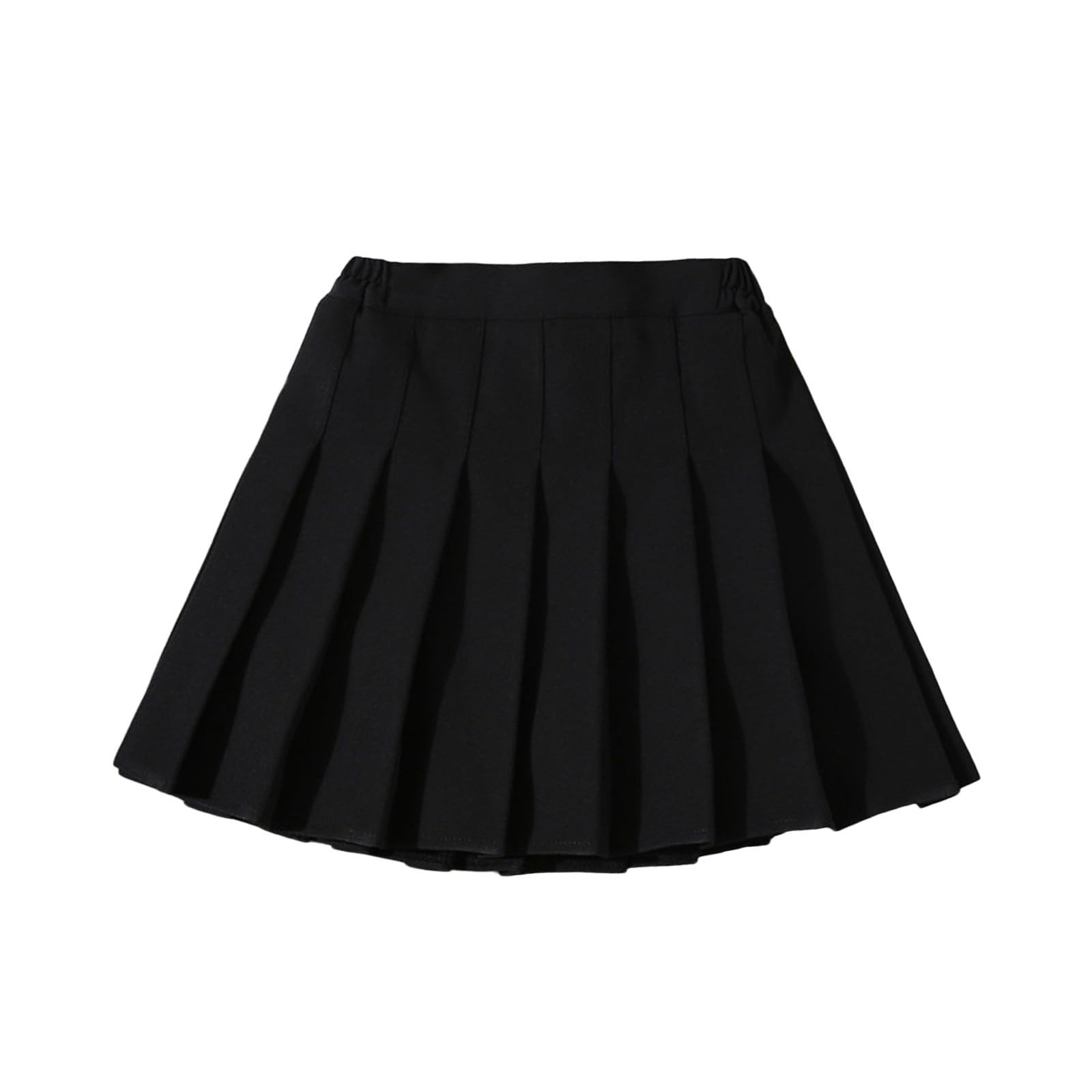 Falda plisada delgada de verano para niñas, cintura pequeña, falda alta de moda