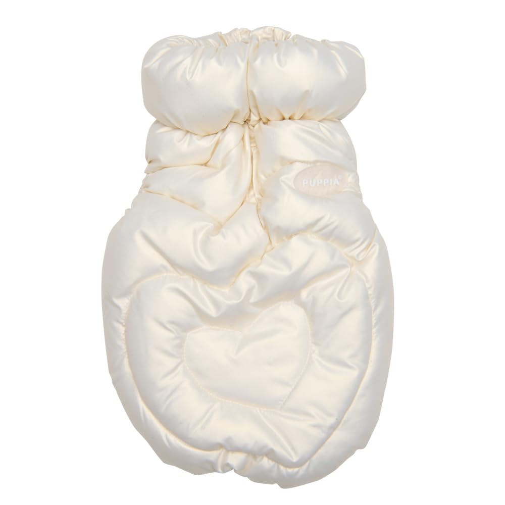 HEART FLUFFY VEST JUMPER Dog coat Cream L