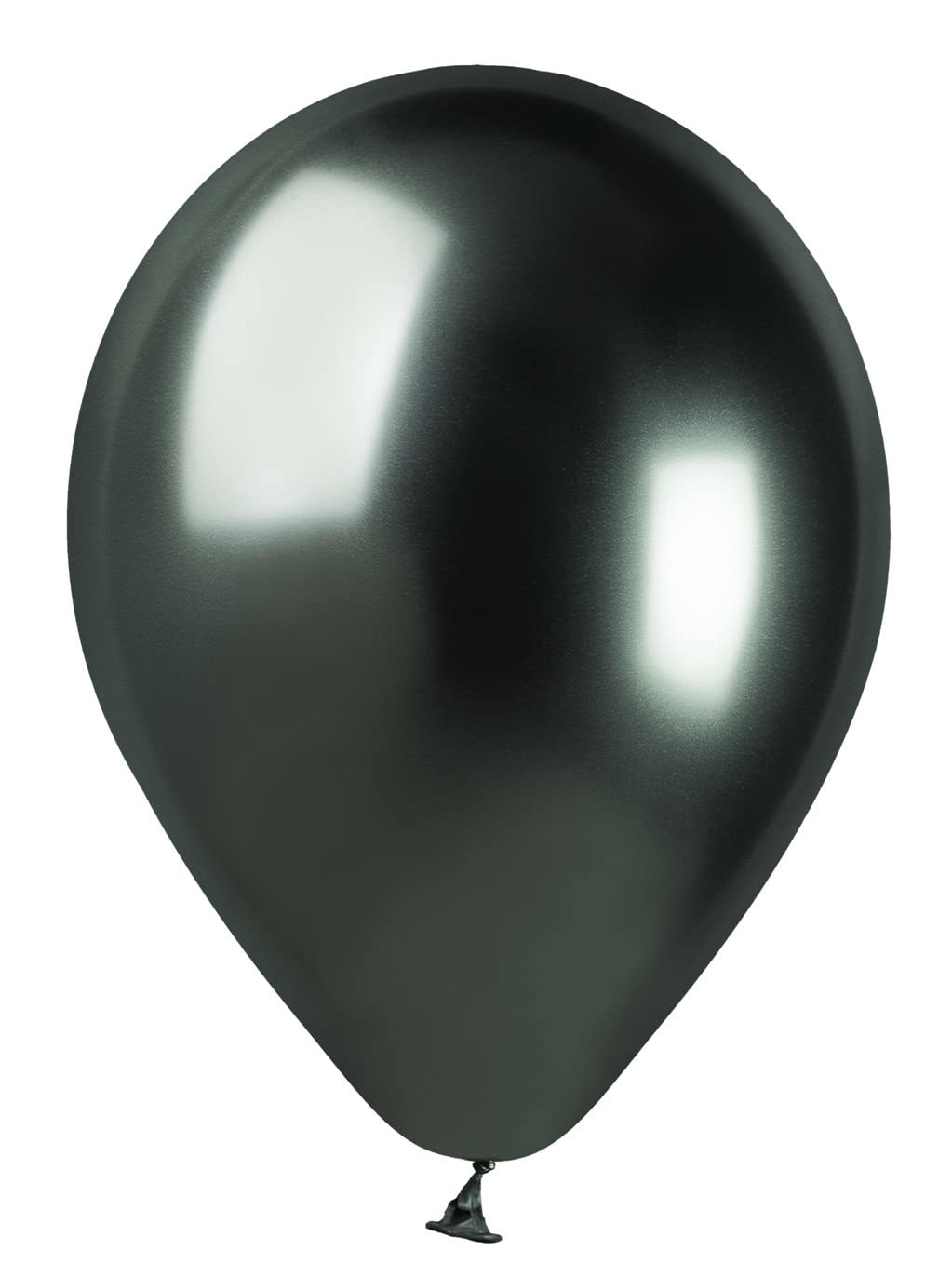 Pack 50 balloons metallized in natural latex Premium Quality G120 (Ø 33cm / 13"), black metallized