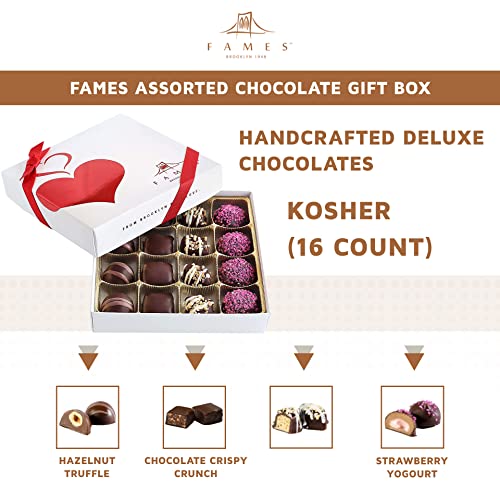 Kosher Chocolate Candy Gift Assortment - Sweet Dark Chocolate Assorted Gourmet Chocolate For Father's Day, A Thank You Gift For Teacher - 16 Count Bites For Chocolatier Lovers #TOP1