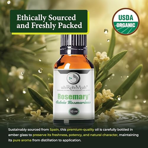Aceite esencial orgánico de romero 10ml miniatura 2