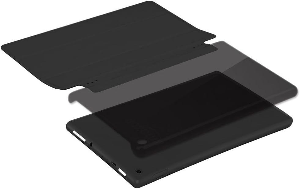 Amazon Fire HD 8 Case (2016 6th GEN) -NUYEA Ultra Slim Lightweight PU Leather Folio Case with Smart Auto Wake/Sleep for Fire HD 8 (2016 Released)-Black