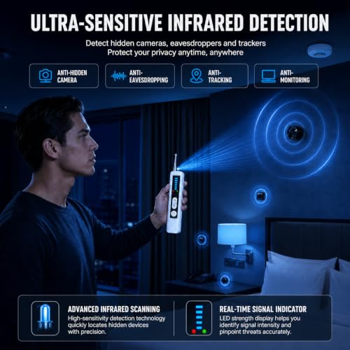 Hidden Camera Detectors,GPS Tracker Detector and RF Detector for Travel - image 2