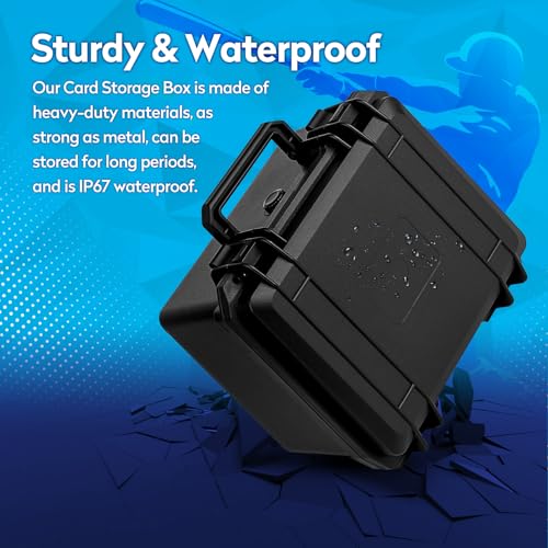 Eligara Graded Card Storage Box, PSA Slab Case Holder Kompatybilny z 40 stopniowanymi kartami, twarde etui do przechowywania od góry, wodoodporne pudełka do przechowywania kart kolekcjonerskich do