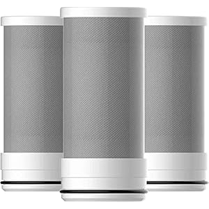 Waterdrop WD-FF-03A Carbon Block Faucet Replacement Filter, Reduces Chlorine, Heavy Metals and Bad Taste, Pack of 3