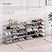 YOUDENOVA Zapatero de 5-10 Niveles Organizador de Zapatos para 50 Pares de Zapatos para Entrada, Dormitorio, Sala de Estar 150x93x30 Gris