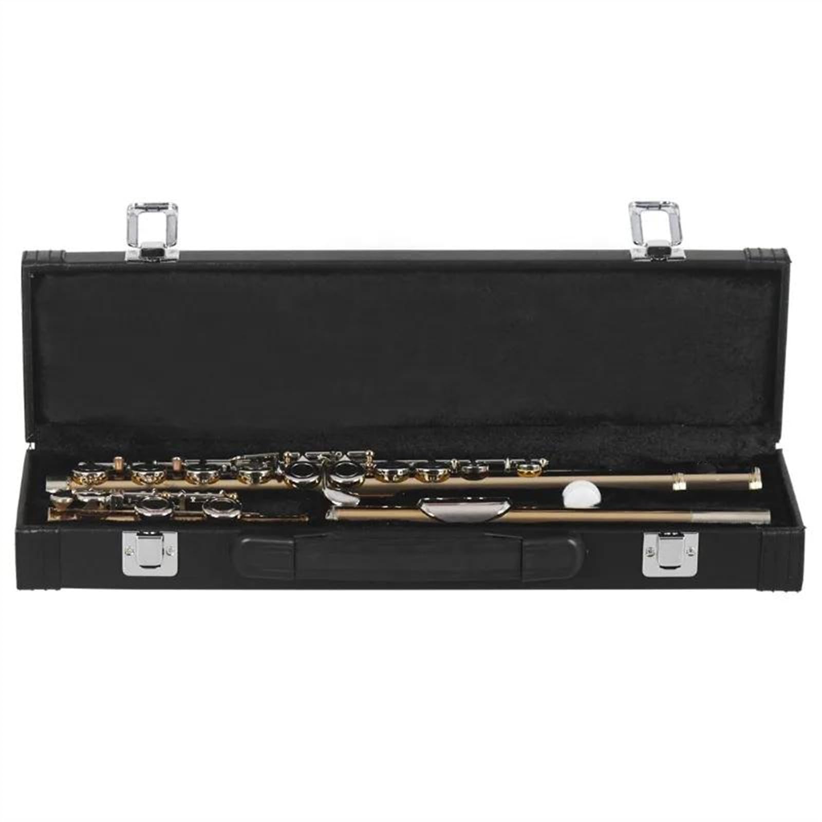 Flauto Traverso Da Concerto Professionale Con Fori Aperti Chiusi, Chiave C, Con Guanti In Tessuto Flauto Traverso per Principiante
