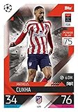 2022-23 Topps Match Attax UEFA Champions League UCL #170 Matheus Cunha Atletico Madrid Official Soccer Trading Card in Raw (NM or Better) Condition