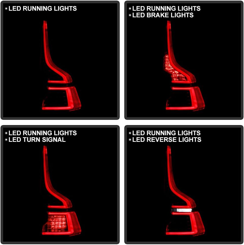 KEEKPO - For 2018-2023 Volvo XC60 Factory Style Full LED Tail Light Brake Lamp Replacement Outer Passenger Replacement