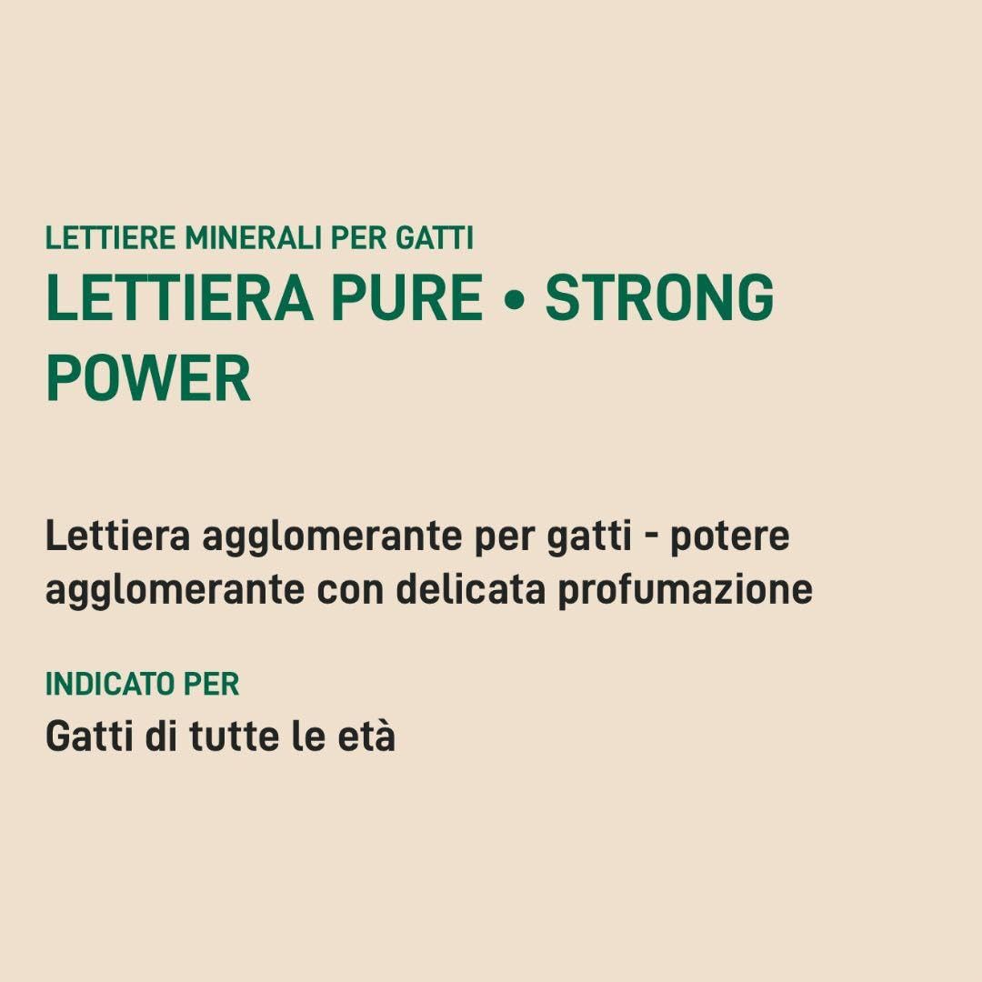 Arena para gatos Oasy Strong Power con carbón activo para gatos de todas las edades y tamaños, perfumada, 1 paquete de 10 litros.