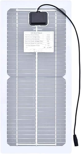 Miniatura 4 de XINPUGUNAG Kit de panel solar de 18 V 10 W, cargador de batería semi-flexible de célula monocristalina DIY módulo conector DC 12 V 5 V USB