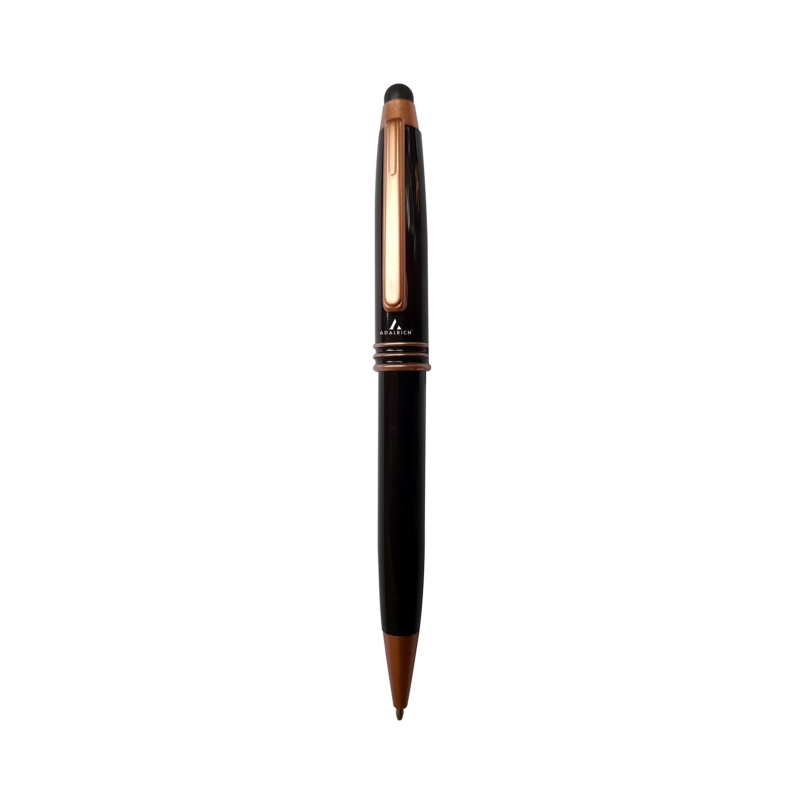 ADALRICH 630 COPPER with STYLUS BALL PEN | Set of 3 | Good pen for smooth, fine writing & daily use | Shining Black Body Color | Copper color parts | Stylus fitted at top to be used for any touch screen or mobile phones | Premium Plastic Gift Box | Cross Type Refill | Twist retractable mechanism | Work from home, office, corporate, school stationary | write to inspire | classy finish | Best Choice-image-45