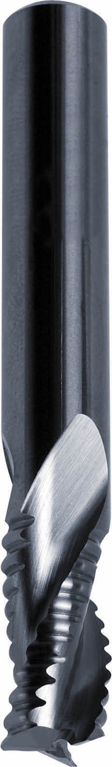Guhring3184 Carbide Square Nose End Mill, Plain Finish, Roughing Cut, Non-Center Cutting, 30 Deg Helix, 3 Flutes, 2.5" Overall Length, 0.375" Cutting Diameter, 0.375" Shank Diameter