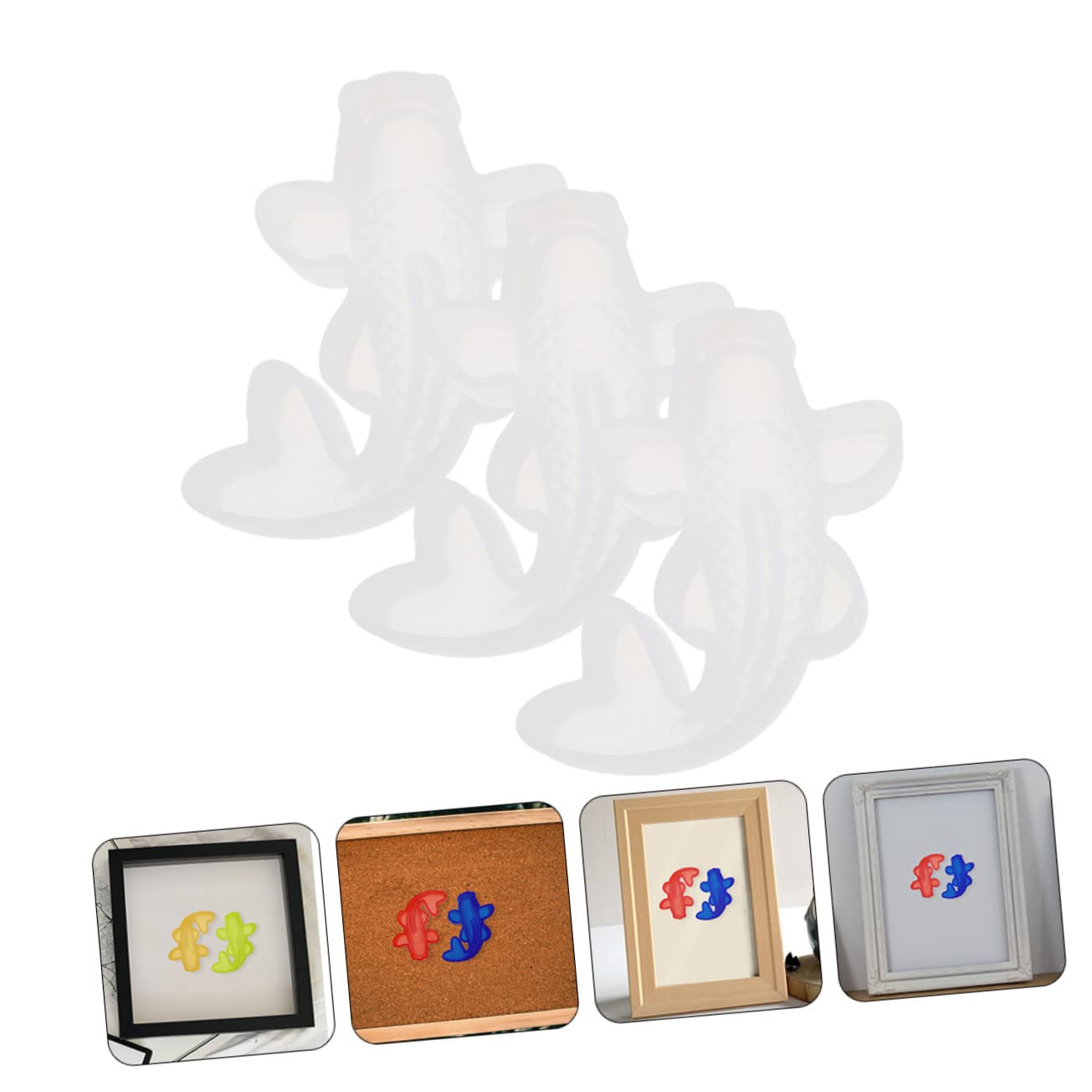 HEMOTON 12pezzi Stampo Silicone Per Carpe Da Mould Flessibile Per Decorazioni Di Torte e Sapone Facile Da Sformare e Riutilizzabile