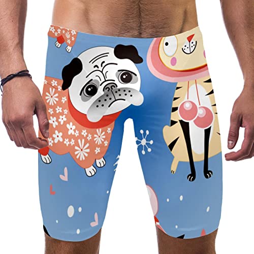 Traje de baño para hombre jammer largo multicolor talla M que resiste al cloro sin perder color