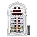 AL-HARAMEEN Azan Clock,Led Prayer Clock,Wall Clock,Read Home/Office/Mosque Digital Azan Clock/Decorative Clock HA-4008 (Gray)