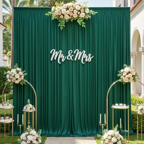 Cortinas de fondo verde hunter 10x12ft, 2 paneles miniatura 1