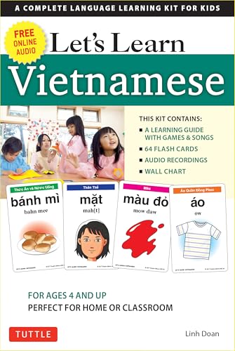 Let's Learn Vietnamese Kit: A Complete Language Learning Kit for Kids (64 Flash Cards, Free Online Audio, Games & Songs, Learning Guide and Wall Chart)