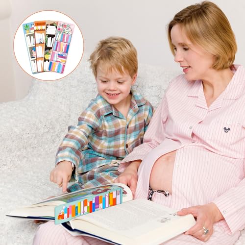JSRQT 30 Pieces Bookshelf Design Paper Bookmarks Double-Sided Reading Page Markers for Book Lovers Gifts Tracker School Supplies Clips Mark - Image 4