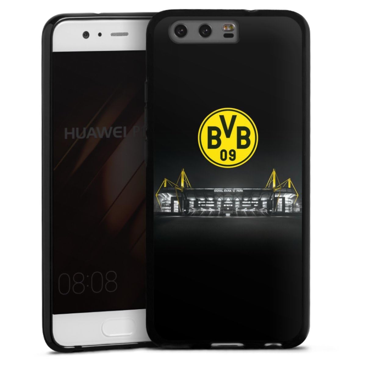 DeinDesign Custodia In Silicone TPU Per Huawei Y5p - Cover Trasparente Con Stadio Borussia Dortmund (BVB) - Antiscivolo E Anti-ingiallimento