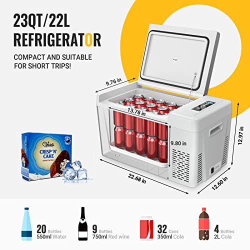 Bougerv BJA3001-02204 12 Volt Refrigerator 12V Car Fridge 23 Quart Portable Freezer Compressor Cooler 12/24V Dc 110 thumb #4