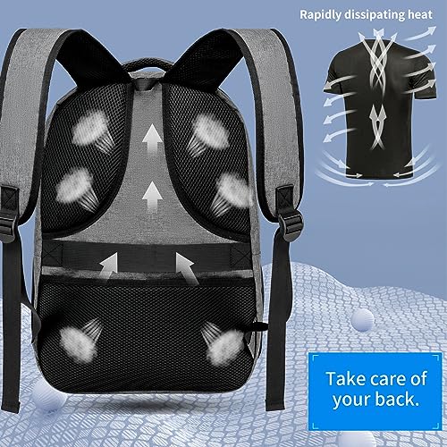 Image of School Backpacks for Teens Boys, 15.6 Inch Bookbag with Laptop Compartments | Sturdy Ergonomic Anti-Theft Water-Resistant Back Pack for Middle, High School & College, Grey