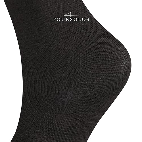 Image of Women's Bamboo Viscose Ankle Socks - 5-Pack Soft Breathable Lightweight Everyday Size 6-9, Black White and Gray