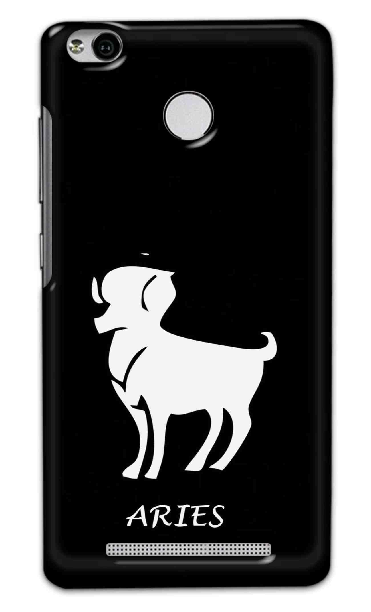 NDCOM for Aries Zodiac Sign Printed Hard Mobile Back Cover Case for Redmi 3s Prime