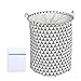 SwirlColor Cesto Ropa Sucia Infantil Plegable, 1pcs 35x45cm Ropa Grande Impermeable Multifuncional Cesto de Ropa para Baño Ropa para el Hogar Juguetes, con 1pcs Bolsa de Lavado de Malla - Gris