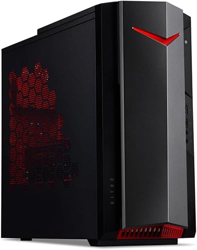 Miniatura 2 de Acer Nitro 50 - Escritorio para juegos, Intel Core i5-12400F, NVIDIA GeForce GTX 1650, 16 GB de RAM, SSD PCIe de 1 TB, HDMI, RJ45, KB y mouse con